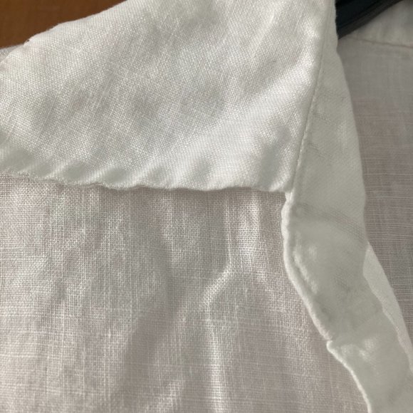 White Linen shirt - Tracy M - Picture 7 of 9